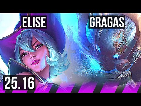 ELISE & Kai'Sa vs GRAGAS & Aphelios (SUP) | KR Master | 25.16