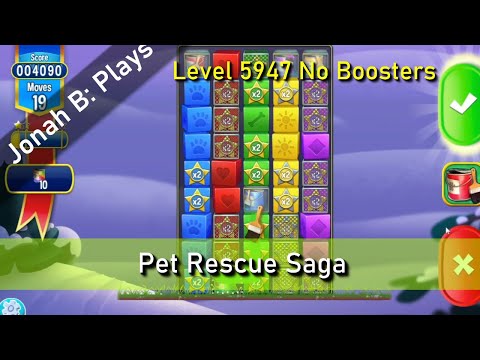 Pet Rescue Saga Level 5947 No Boosters