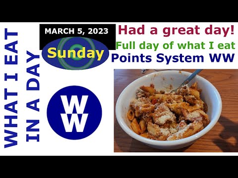 Full day of what I eat on WW Points System MARCH 5 2023