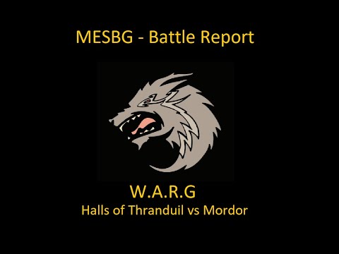 *Old* 1st Edition Middle Earth SBG Battle Report - Mordor vs Hall of Thranduil