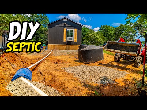 DIY Septic System for OFF GRID Shed To House / Tiny House Living