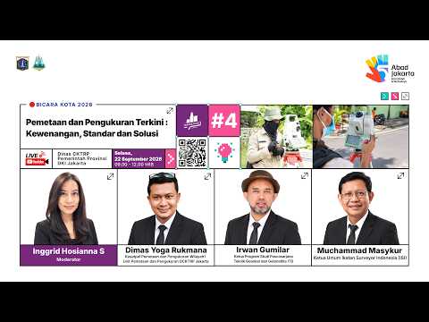 🔴Bicara Kota 2026 #4 “Pemetaan dan Pengukuran Terkini: Kewenangan, Standar, dan Solusi”