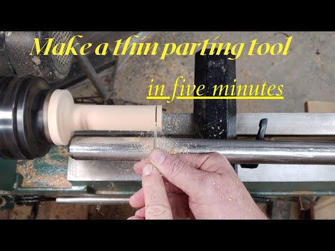 woodturning-make a parting tool in 5 minutes