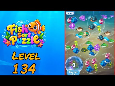 Fish Sort Puzzle Level 134 Walkthrough thumbnail