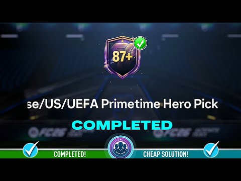 1 of 4 87+ Base/US/UEFA Primetime Hero Pick Opened - Cheap Solution & SBC Tips - FC 26