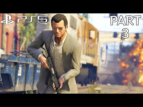 Grand Theft Auto 5 (PS5) Walkthrough Gameplay  - Part 3 (No Commentary)