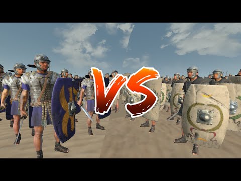 Evocati Cohort vs Eagle Cohort _ 1vs1 _ Total war Rome 2