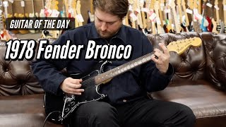 Video thumbnail for 1978 Fender Bronco Black | Guitar of the Day by Normans Rare Guitars