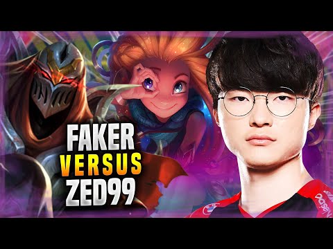 FAKER PLAYS ZOE vs ZED99 IN CHALLENGER KOREA! - T1 Faker Plays Zoe MID vs Zed! | Season 2022