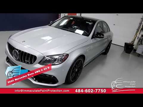 Mercedes Benz AMG C63 with Premium Shield Paint Protection Film to Stop Paint Chips