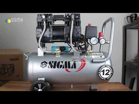 Компресор двоциліндровий безмасляний SIGMA (7042541)