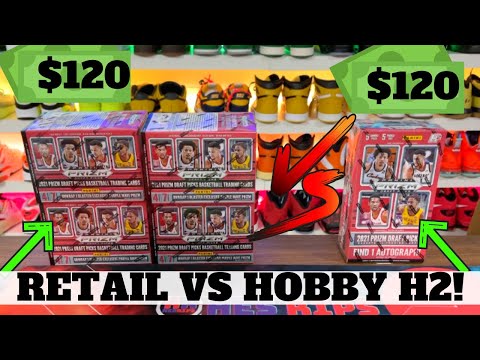 2 CRAZY HITS! $120 Retail vs $120 Hobby H2! 2021/22 Panini Prizm Draft Picks Basketball