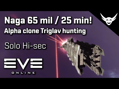 EVE Online - Alpha clone Solo Triglavian hunting earning amazing ISK!