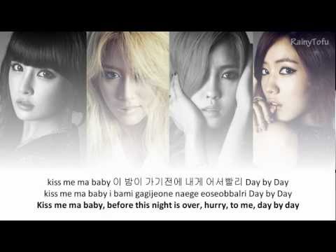 T-ara - day by day ~ lyrics on screen (KOR/ROM/ENG)