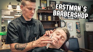 💈 Relaxing Classic Shave | Vintage Western Americana Style At Eastman’s Barbershop | Riverton Utah