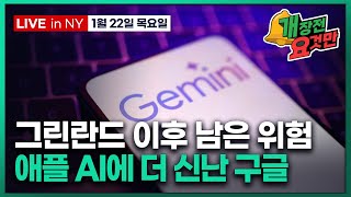[빈난새의 개장전요것만-1월22일] 골드만 금 전망 상향 | 다음 타깃 이란•쿠바? | 구글 기반 애플 시리…