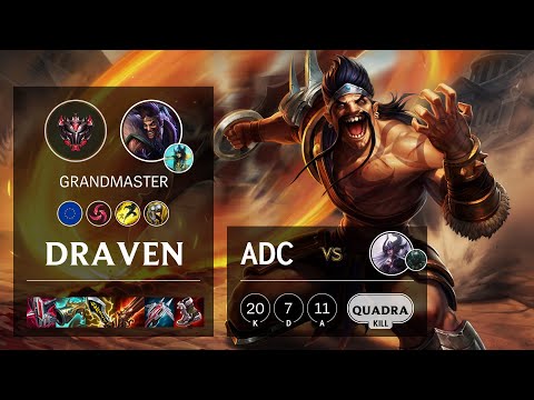 Draven ADC vs Syndra - EUW Grandmaster Patch 11.22