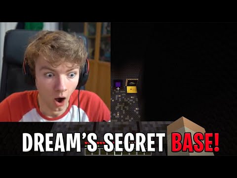 Dream shows his SECRET BASE to TommyInnit and Tubbo (Dream SMP)