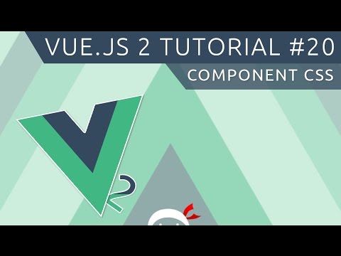 Vue JS 2 Tutorial 20 Component CSS scoped