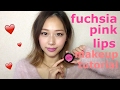 Fuchsia Pink Lips Makeup Tutorial フューシャピンクメイク Yurika