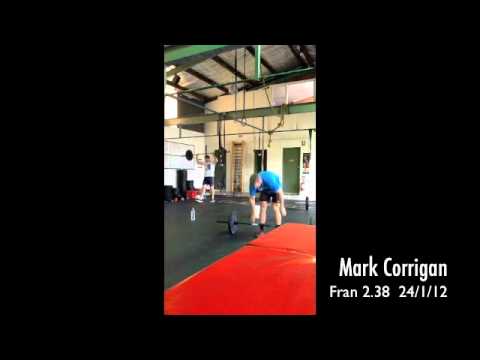 Mark Corrigan CrossFit Fran 2.38