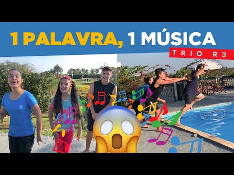 Trio R3 - 1 Palavra, 1 Música Na Piscina (Olha o que aconteceu ❗❗❗)