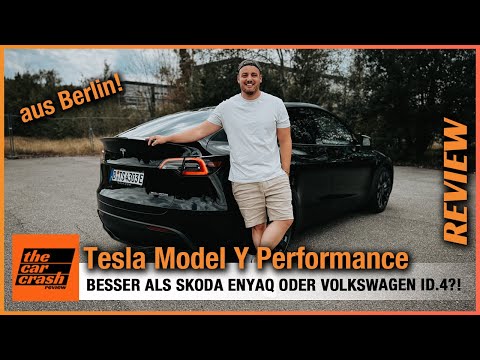 Tesla Model Y Performance (2022) Besser als Skoda Enyaq und VW ID.4?! Fahrbericht | Review | Test