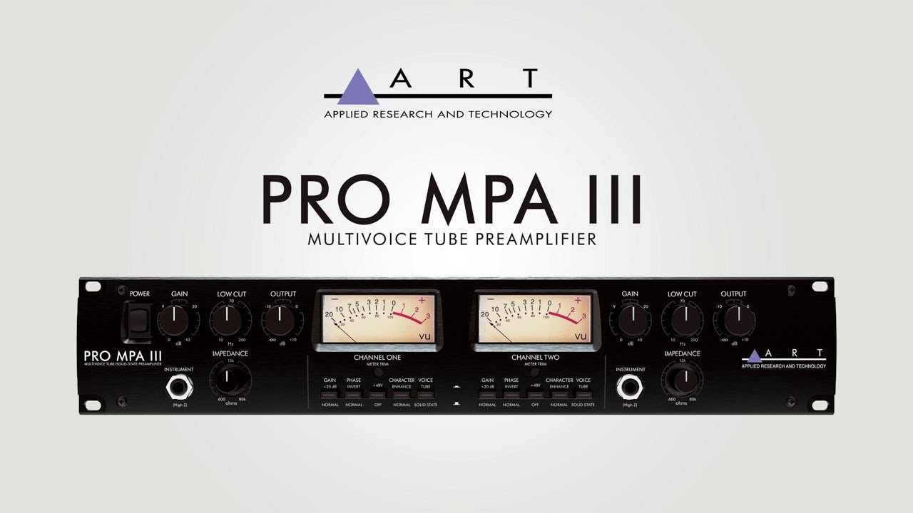ART Pro MPA III | Two-Channel Tube Preamp with Real Analog Warmth