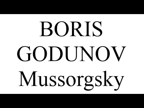 Mussorgsky - Boris Godunov Subtitles: English/Spanish