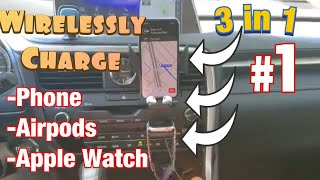 My Favorite FAST Wireless Car Charger & Why? 3 in 1 (Phone, AirPods, Apple Watch)