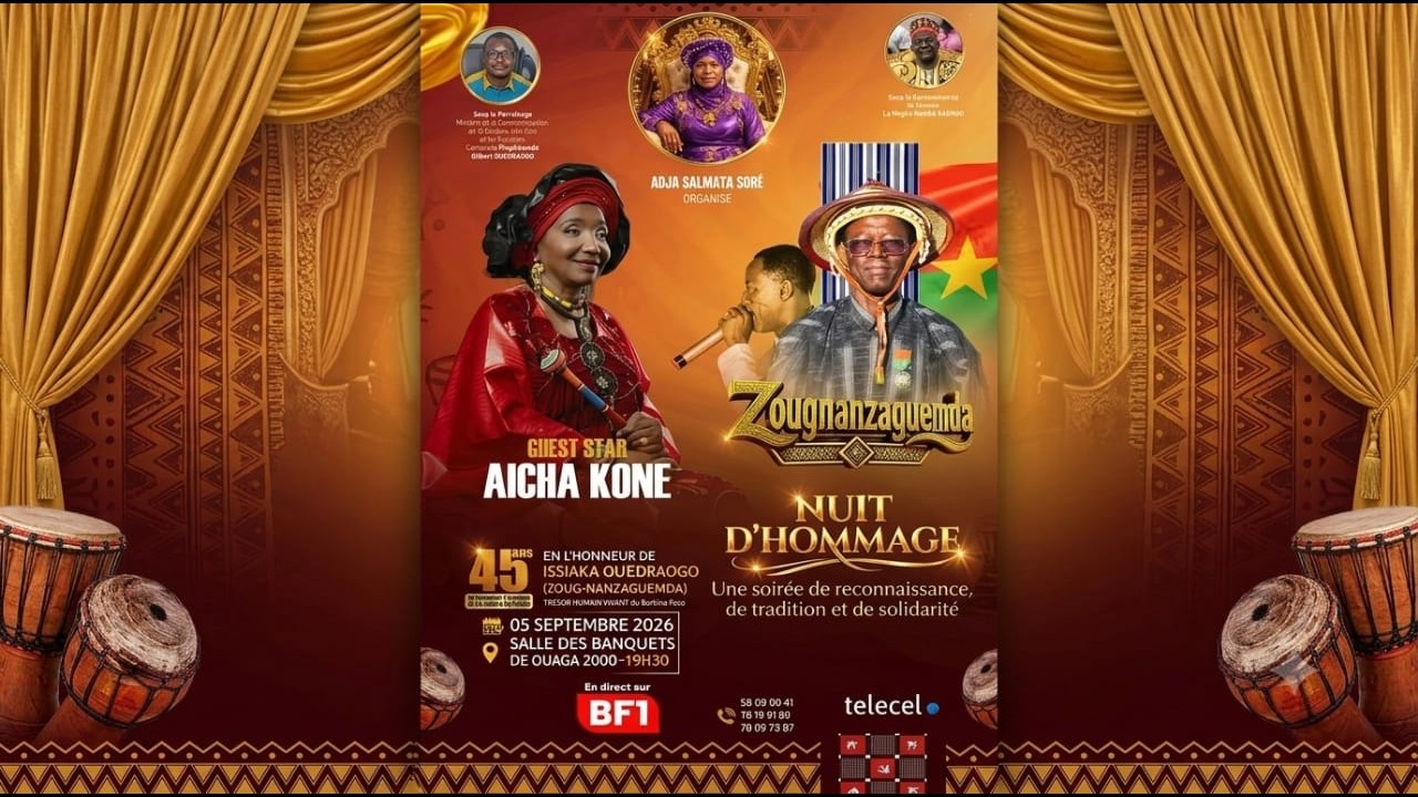 Nuit d’hommage à la legende Zougnazagmda : 45 ans de carrière artistique à l’honneur