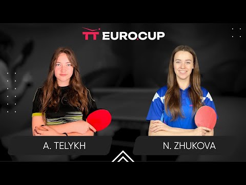 09:30 Anastasiia Telykh - Nadiia Zhukova 10.08.2024 | Table Tennis TT Euro.Cup Ukraine Women Star 4
