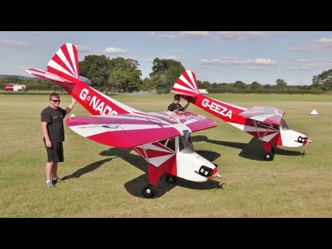 AMAZING 60% SCALE CUBS DUO DISPLAY - CLOSE & MIRROR FLYING AZ AEROSPORTS SOUTHERN RC SHOW # 2 - 2019