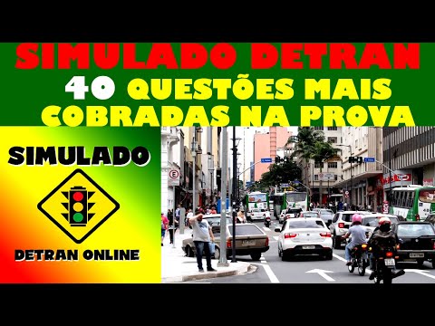 DETRAN 2021 SIMULATION: HOW TO PASS THE TEST, 40 MOST ASKED QUESTIONS at DETRAN, Auto + Motorcycle