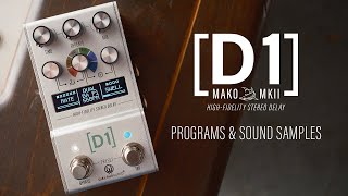 Video thumbnail for Walrus Audio MAKO Series MKII: D1 Program Samples by walrusaudioeffects