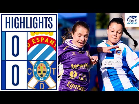 RCD ESPANYOL 0 - 0 COSTA ADEJE TENERIFE | RESUMEN LIGA F MOEVE