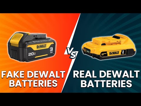 Fake vs Real DeWalt Batteries - How To Spot The Differences! (Learn How To Identify Them!)
