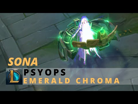 PsyOps Sona Emerald Chroma - League Of Legends