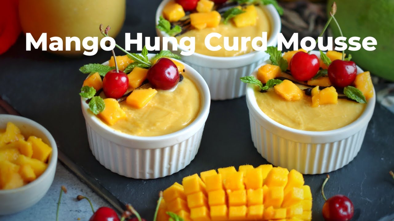Mango Yogurt Mousse (without egg, gelatin or agar-agar)