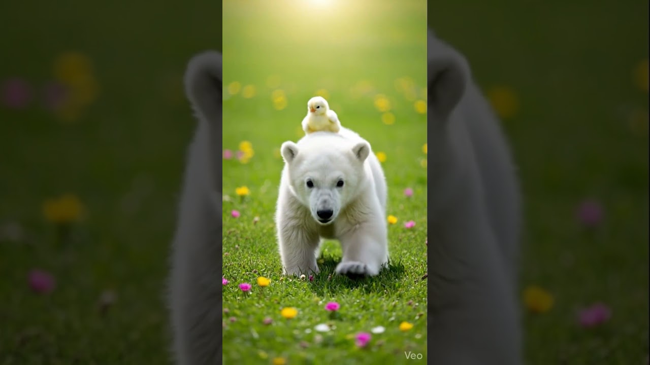 My Friend /僕のともだち~ Love and Happiness #animals #cuteanimals #polarbear #babyvideos #adorable #happy