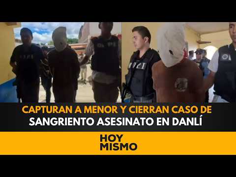 ¡RESPUESTA INMEDIATA! UDEP-7 captura a menor infractor por asesinato en El Paraíso