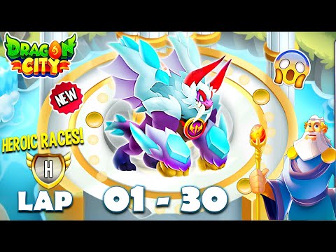 Dragon City: Dracarctic Predator Dragon | Mythical Race LAP 1 - 30 COMPLETED 😱