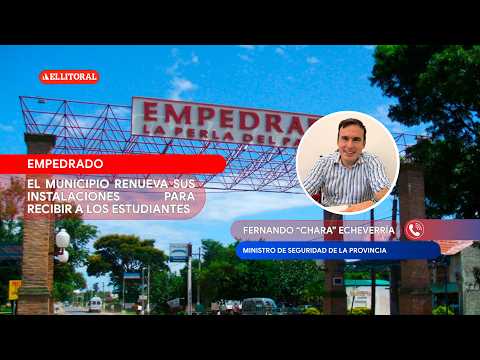 Empedrado: Echeverría reconoció el apoyo y dijo "la ausencia del Gobernador no quita lo trabajado"