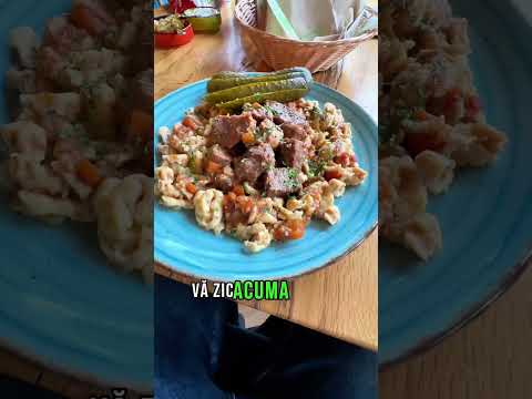 Raducu recomanda - ciorba de galbiori si tocanita de bizon la pensiunea Valea Gepisului