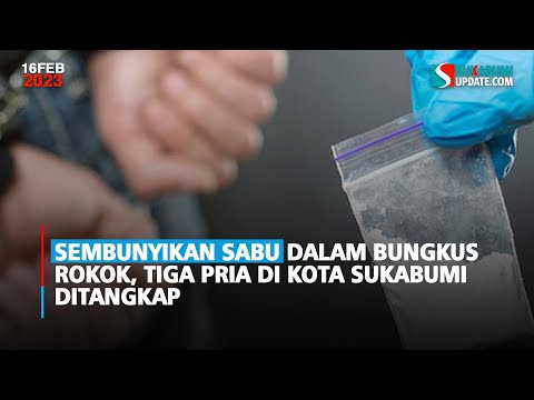 Sembunyikan Sabu dalam Bungkus Rokok, Tiga Pria di Kota Sukabumi Ditangkap