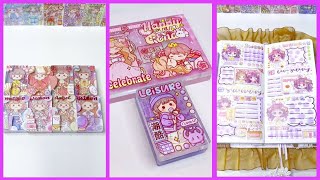 How decorate Bullet Journal / acrylic keychain washi tape and sticker tutorial #bulletjournal