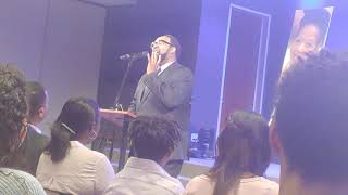 All-4-One's Jamie Jones singing It's Time To Come Home at his family's memorial.