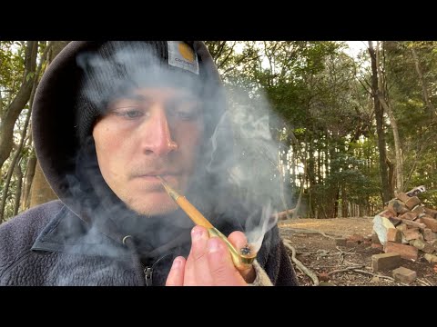 Smoking Japanese Kiseru Pipe for the First Time