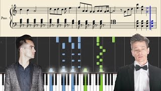 Panic! At The Disco &amp; Fun.: C&#39;mon - Piano Tutorial + SHEETS