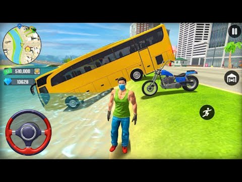 Police Helicopter and Bike Driving in Open World Game - Android Gameplay